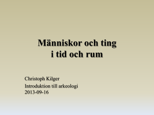 Människor och ting i tid och rum