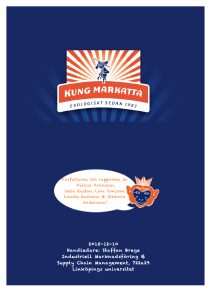 Kung Markatta - IEI - Linköpings universitet