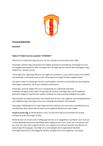 Pressmeddelande UTMANA