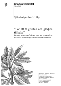 För att få gnistan och glädjen tillbaka