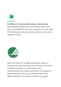 Miljömärkena