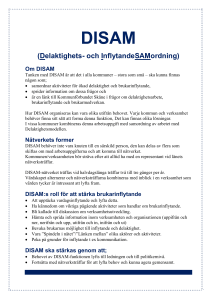Vad är DISAM? - Kommunförbundet Skåne