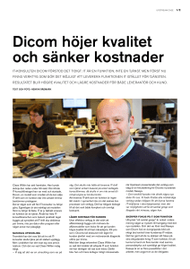Dicom höjer kvalitet och sänker kostnader