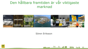 Den hållbara framtiden är vår viktigaste marknad