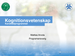 Kognitionsvetenskap