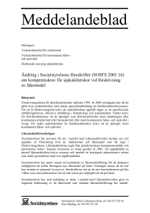 SoS - meddelandeblad