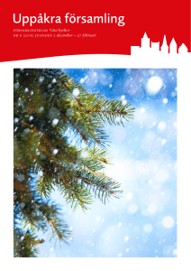 församlingsblad Våra kyrkor nr 6 2016: jultiden 2 december – 27
