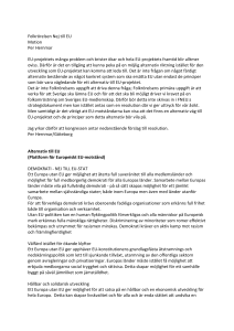Folkrörelsen Nej till EU Motion Per Hernmar EU