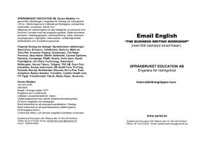 Email English - Språkbruket Education AB