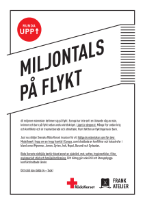 60 miljoner människor befinner sig på flykt. Europa har