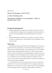 Närståendes möjlighet att vara delaktiga i vården av psykiskt sjuka