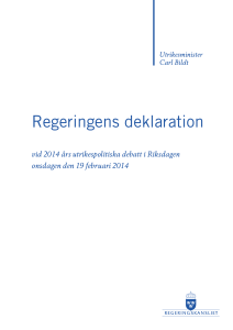 Regeringens deklaration