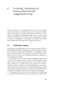 6 Forskning, utveckling och farmaceutiska tjänster