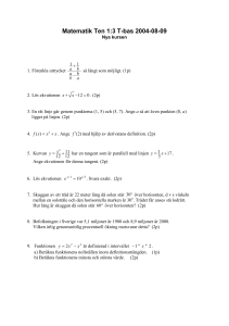 Matematik Ten 1:3 T-bas 2004-08-09