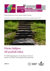 Första hjälpen till psykisk hälsa