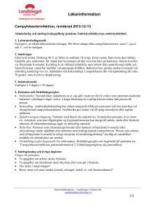 Patientinformation och förhållningsregler , översättning till