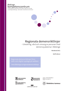 Regionala demensriktlinjer