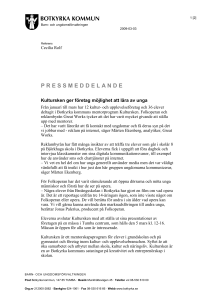 BOTKYRKA KOMMUN 1 [2] Barn- och ungdomsförvaltningen 2009