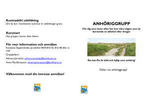 Anhöriggrupp - Karlshamns Kommun