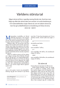 Världens största tal