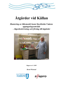 Hantering av läkemedels som ska kasseras inom Landstingsvården