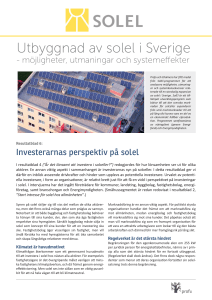 Utbyggnad av solel i Sverige