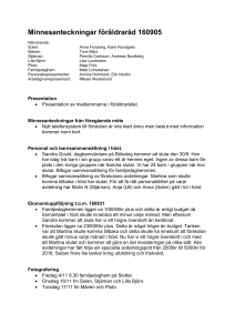 Föräldraråd 9/2 2009