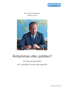 Ämbetsman eller politiker?