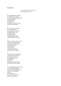 PSALM 539 T Carl David af Wirsén 1889, bearb. M Waldemar Åhlén