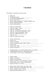 Checklista - Ford Club Sweden