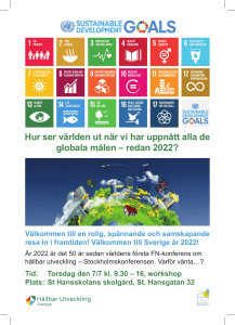 Hur ser världen ut när vi har uppnått alla de globala målen – redan