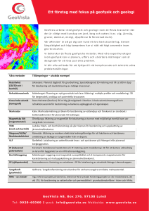 GeoVista AB – Geofysiska metoder