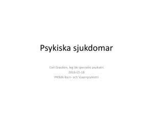Körkortsinnehav och psykiska sjukdomar