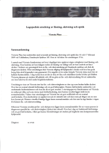 Logopedisk utredniflg av läsning, skrivning och språk Sammanfattning
