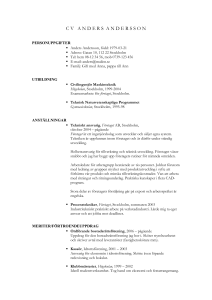 CV3 - Exempel