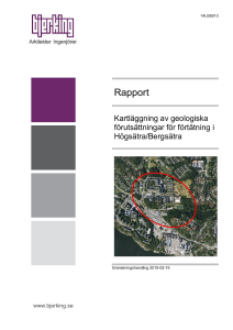 Geologiska förutsättningar
