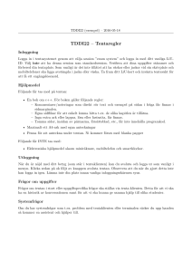 TDDI22 – Tentaregler