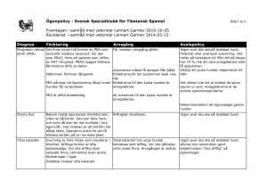 Ögonpolicy - Svensk Specialklubb för Tibetansk Spaniel Diagnos