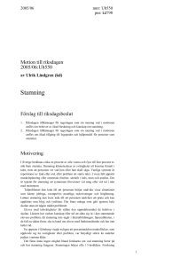 Motivering - Riksdagens öppna data
