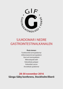 sjukdomar i nedre gastrointestinalkanalen