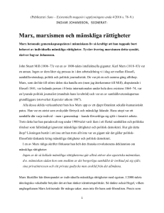 Marx, marxismen och mänskliga rättigheter