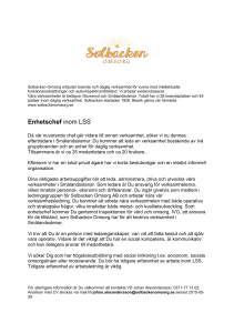 Enhetschef inom LSS