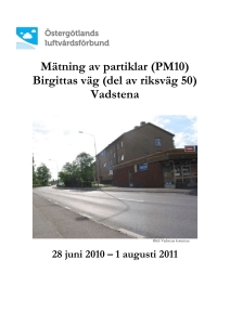 Luftmätningarna är utförda av miljö- och