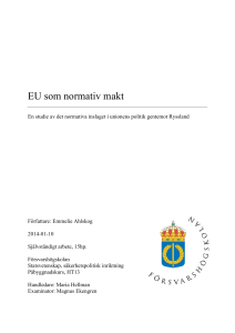 EU som normativ makt