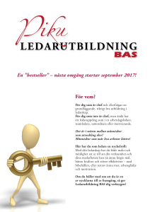 Ledarutbildning BAS höst 2017