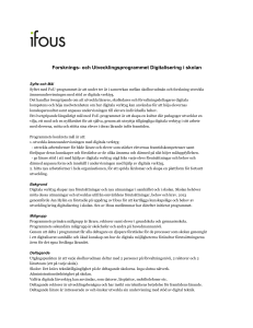 Forsknings och Utvecklingsprogrammet Digitalisering i skolan
