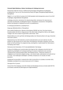 Förstudie Digital Mediebuss, Motala, Norrköping och Linköpings