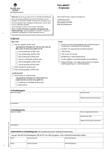 FULLMAKT – E-tjänster