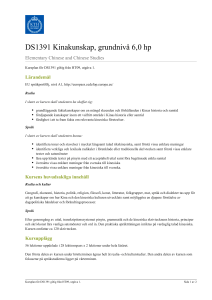 KTH | DS1391 Kinakunskap, grundnivå 6,0 hp