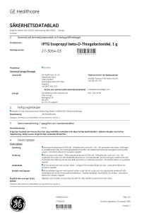 säkerhetsdatablad 9527305403 - GE Healthcare Life Sciences
